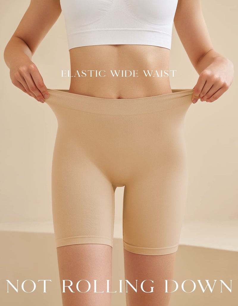 SIMIYA Slip Shorts for Women, Smooth Seamless Slip Shorts for Under Dresses, Stretch Workout Yoga Biker Shorts - Image 5